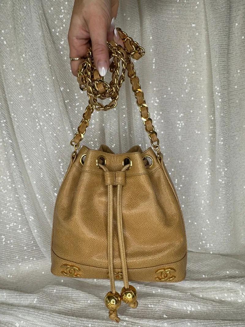 vintage-triple-coco-drawstring-chain-shoulder-bag