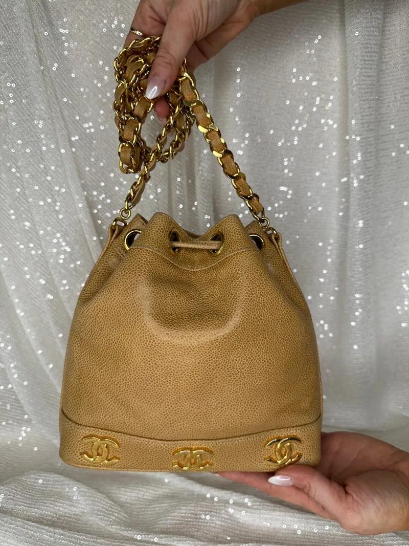 vintage-triple-coco-drawstring-chain-shoulder-bag