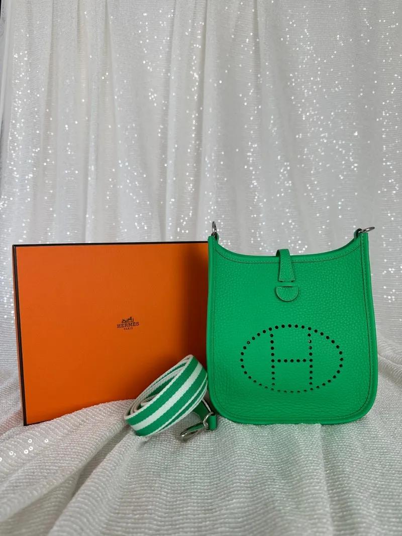 Brand New Hermes Vert Comics Mini Evelyne TPM