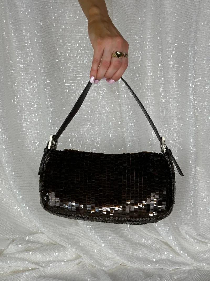 rare-fendi-brown-sequin-baguette