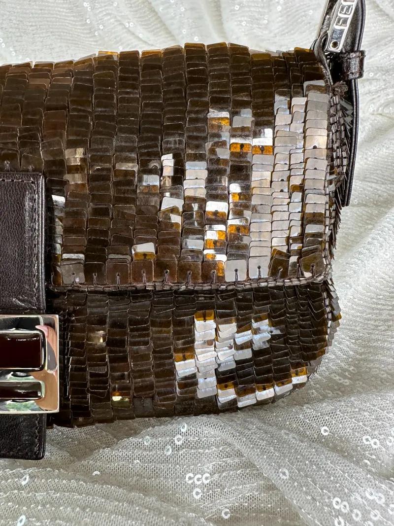 rare-fendi-brown-sequin-baguette