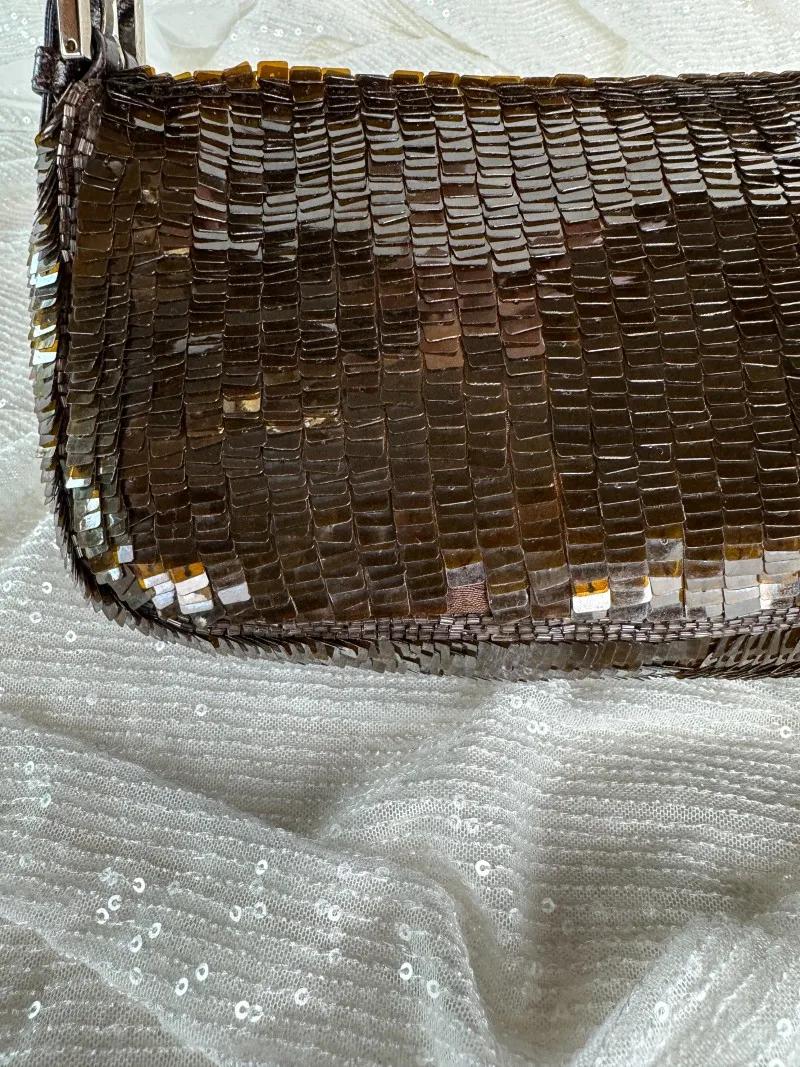 rare-fendi-brown-sequin-baguette