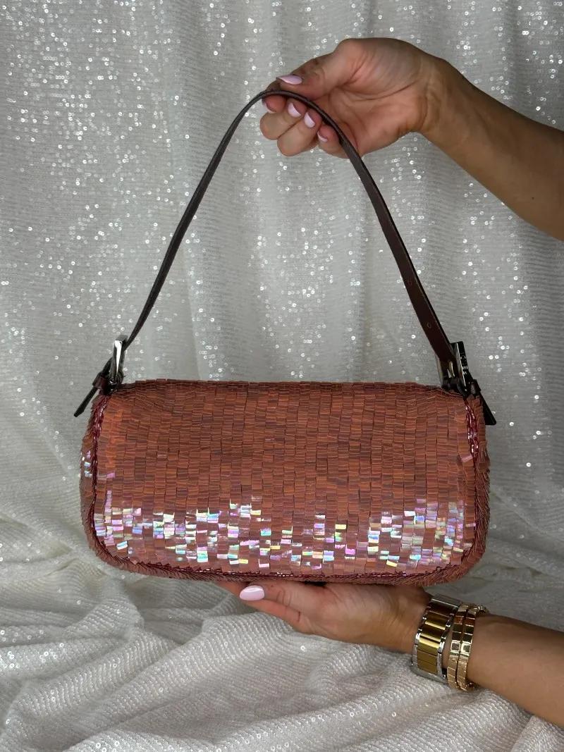 rare-fendi-pink-sequin-baguette-1