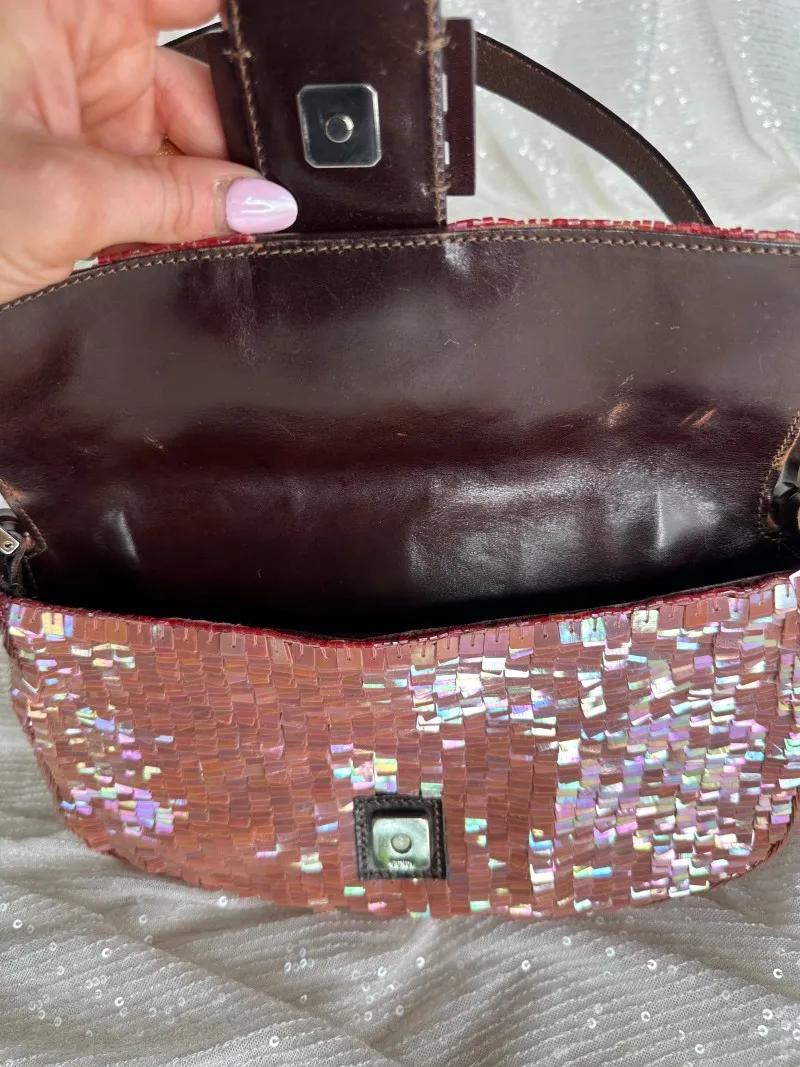 rare-fendi-pink-sequin-baguette-1