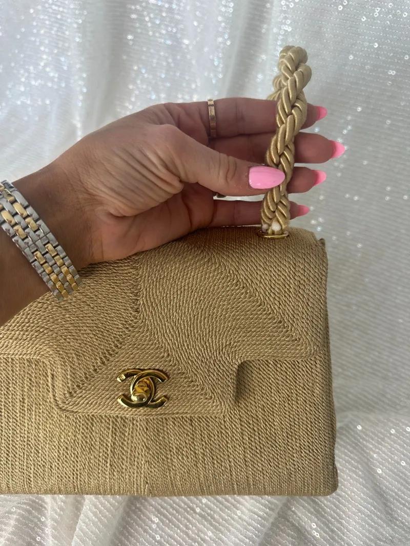 rare-vintage-chanel-beige-silk-rope-shoulder-bag