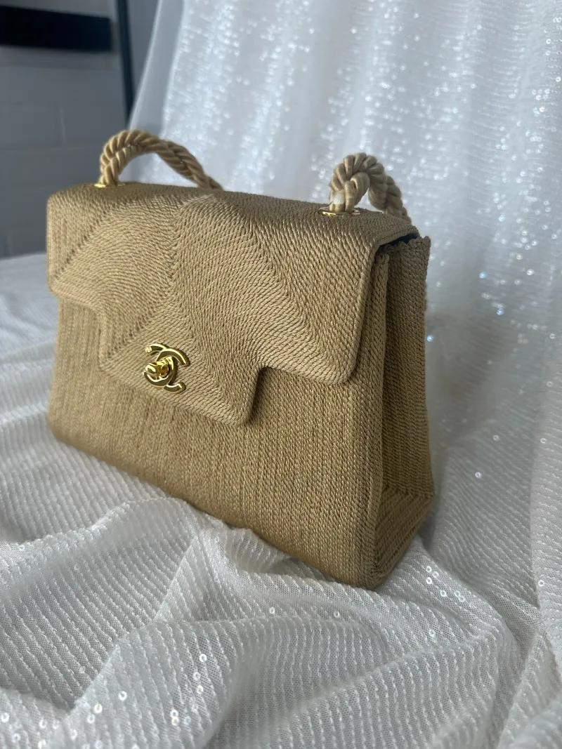 rare-vintage-chanel-beige-silk-rope-shoulder-bag