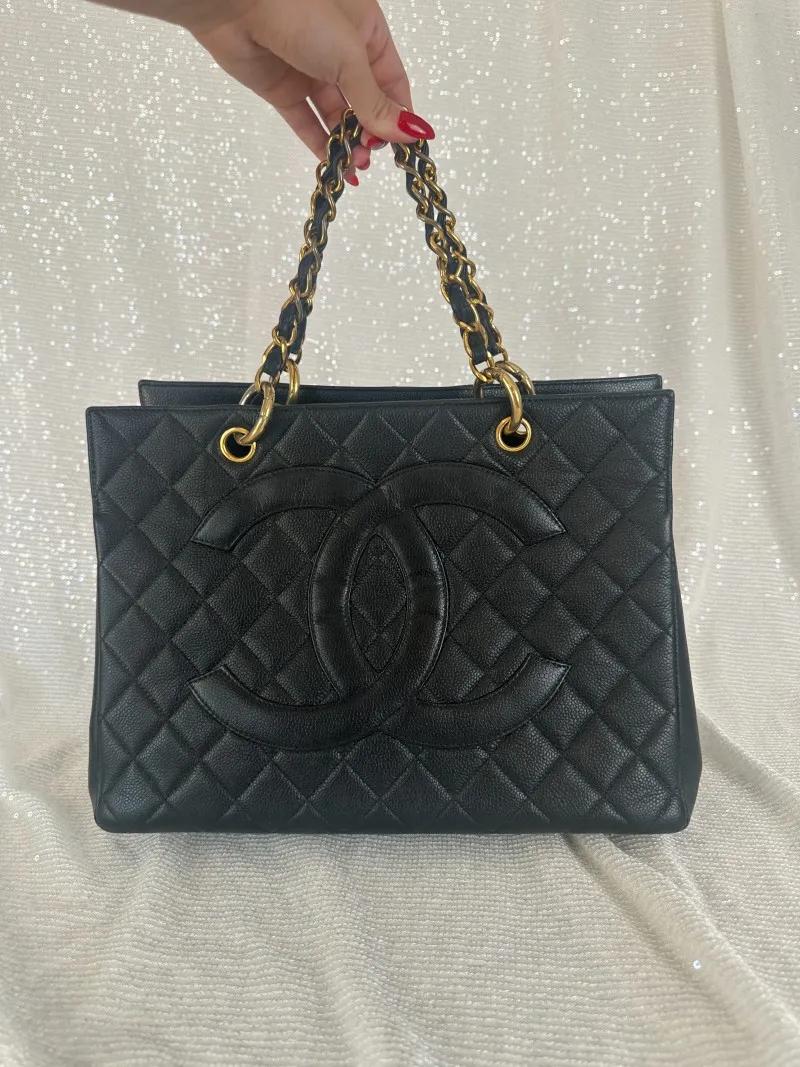 Vintage Chanel Caviar Leather Tote