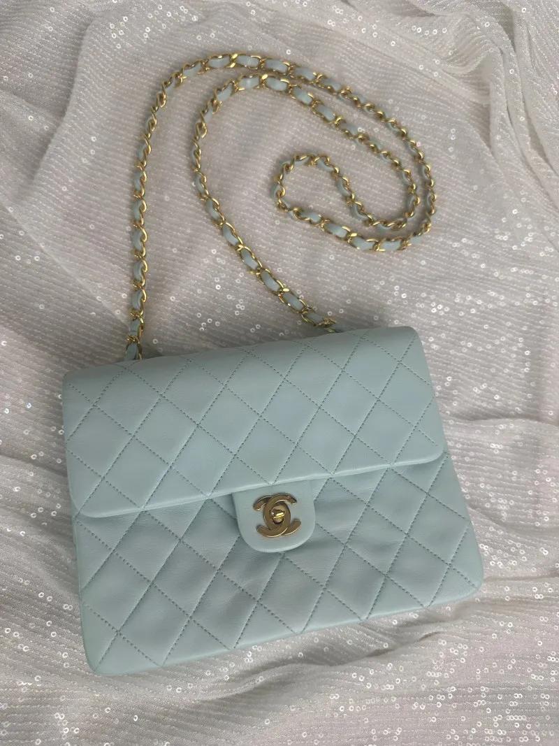 vintage-chanel-light-blue-mini-square-lambskin-flap-bag