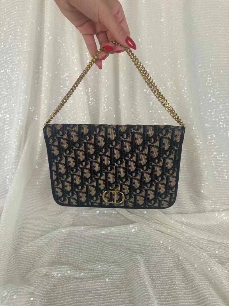 Vintage Dior Oblique Envelope Bag 