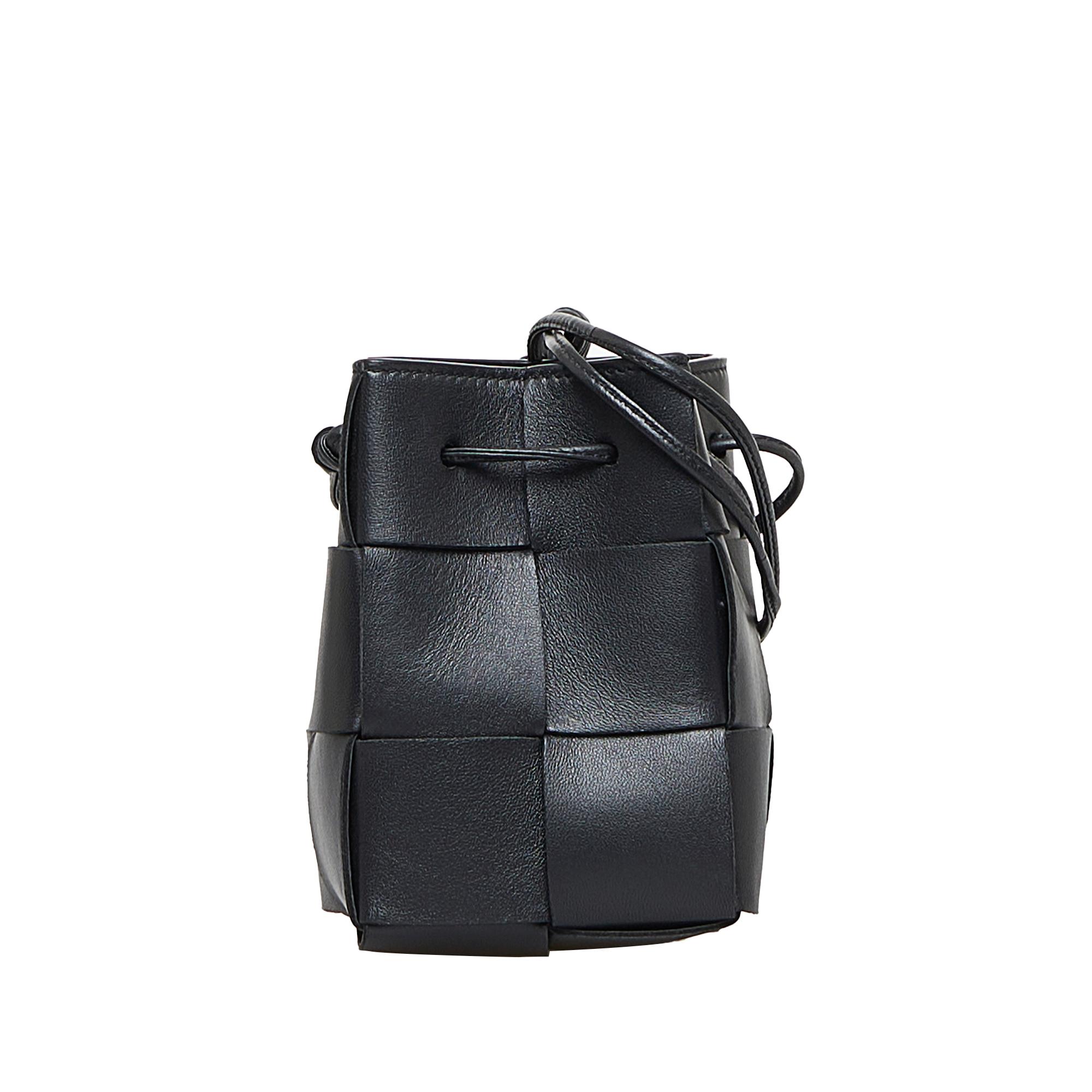 Mini Calfskin Intrecciato Cassette Bucket