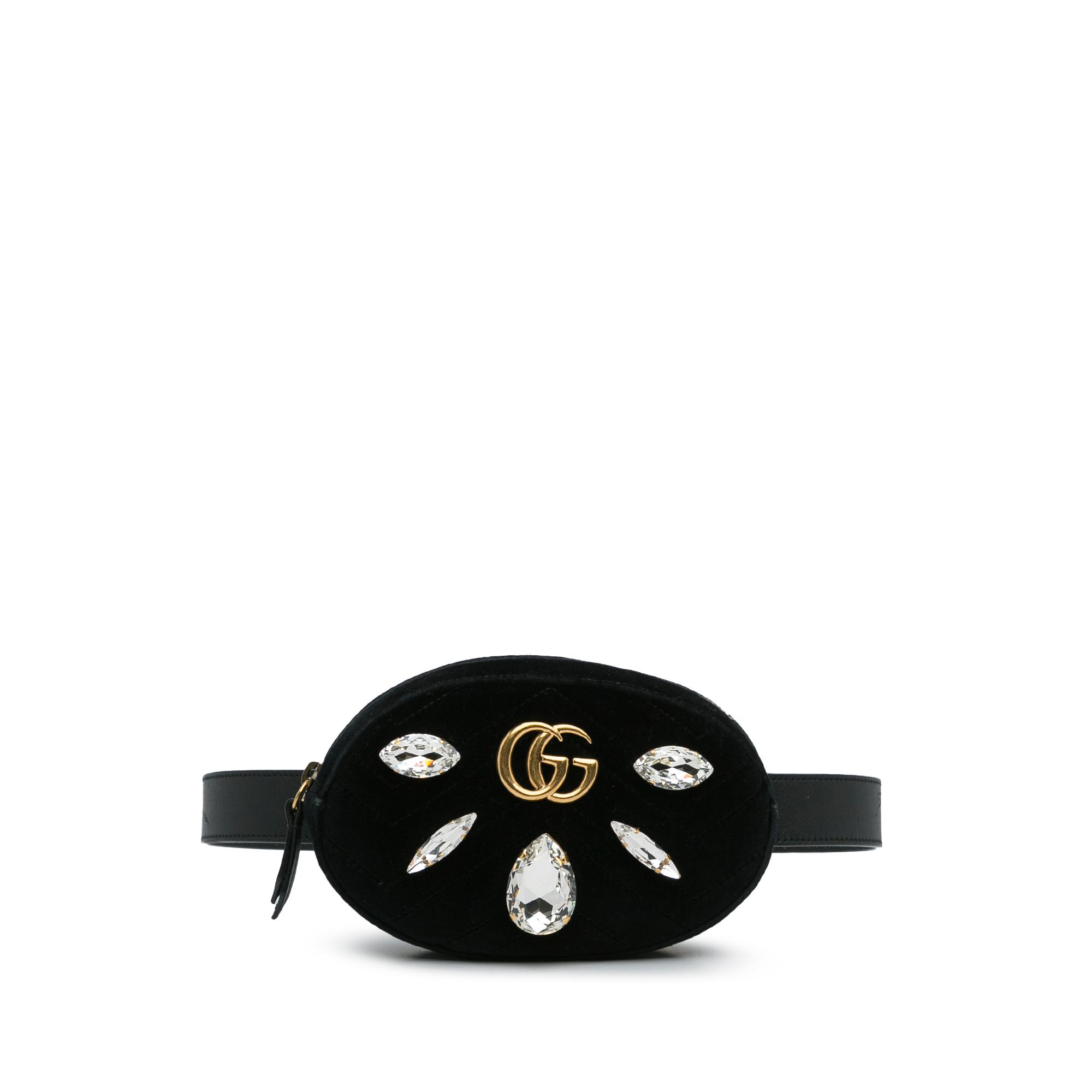 GG Marmont Velvet Belt Bag