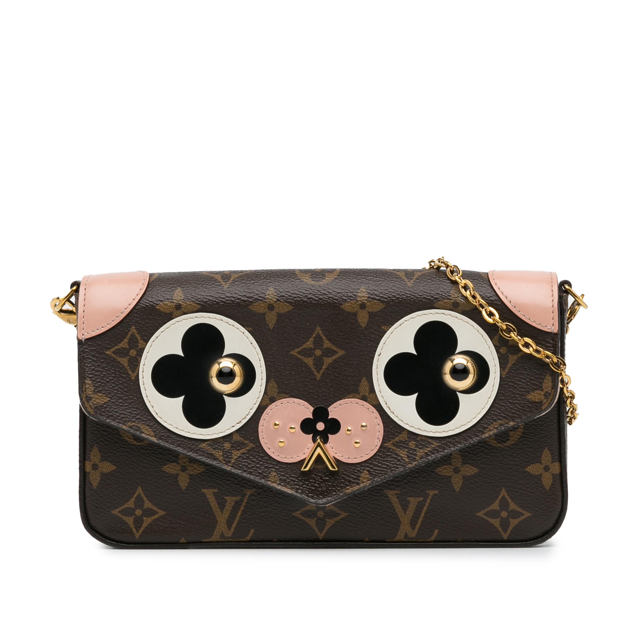 Monogram Pochette Felicie Valentine Dog