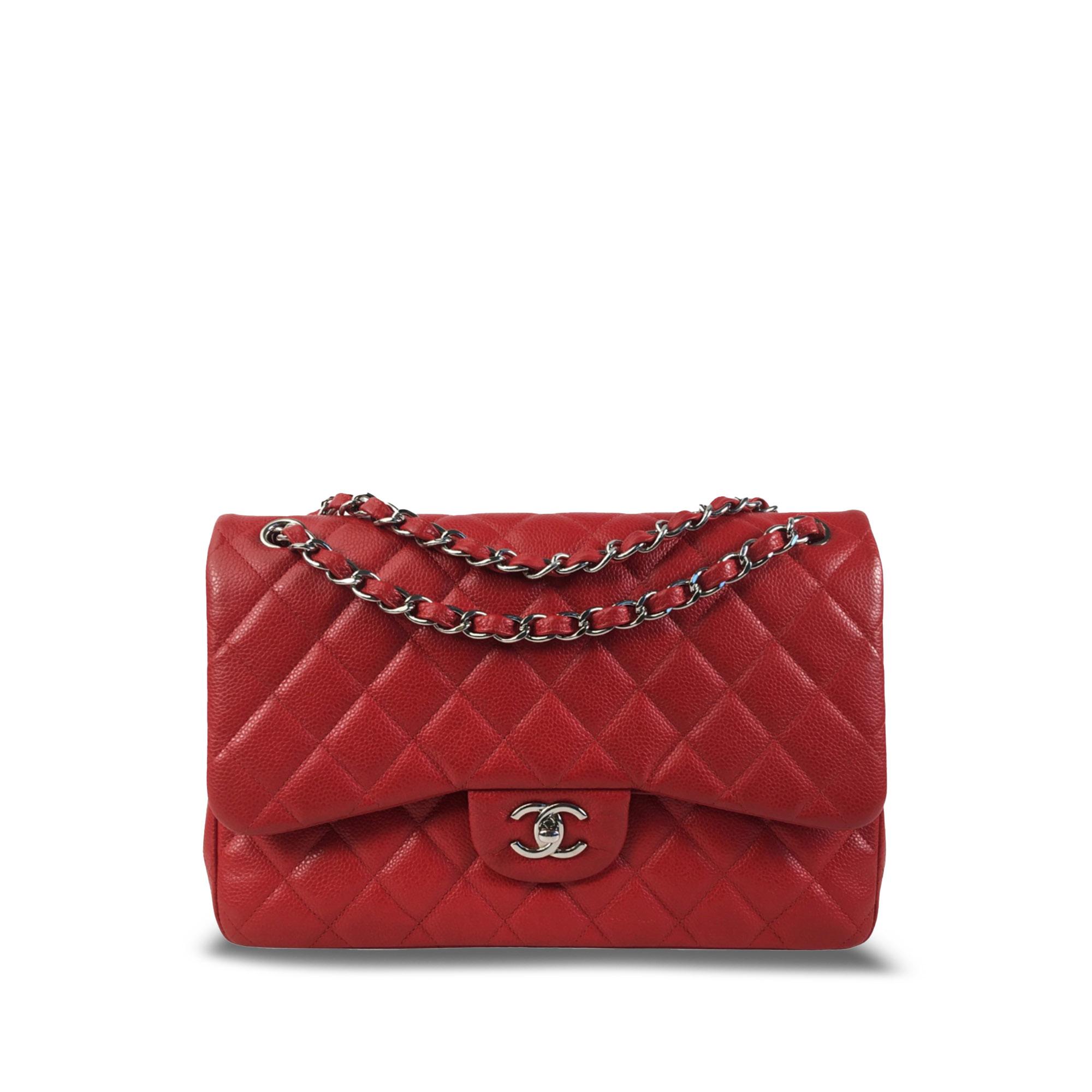 Jumbo Classic Caviar Double Flap