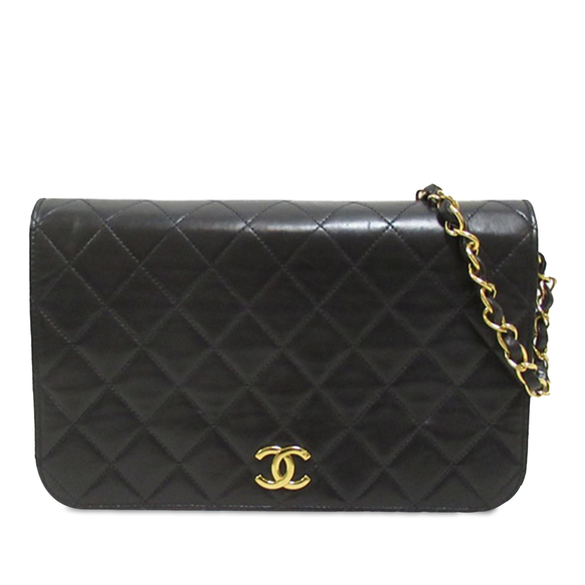 CC Quilted Lambskin Full Flap