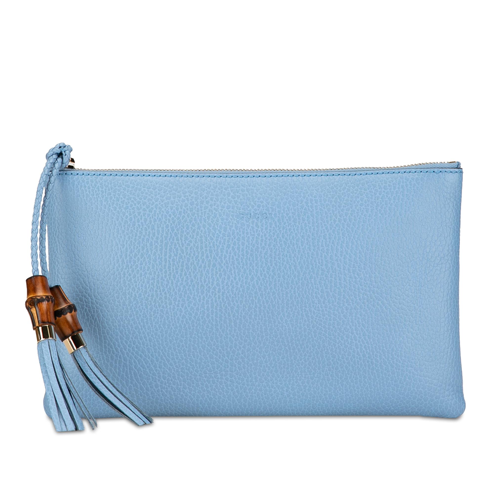 Calfskin Bamboo Clutch