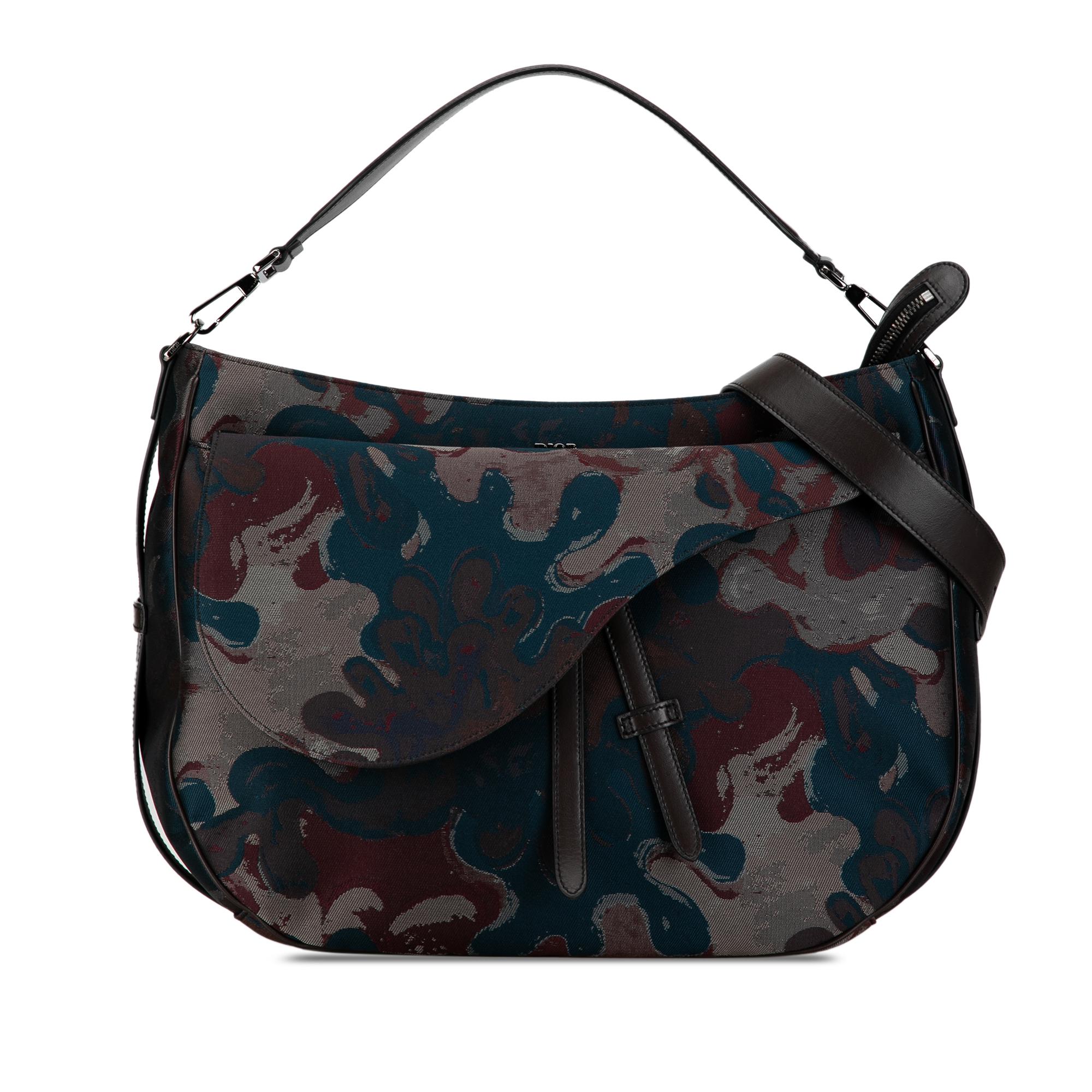 Peter Doig Denim Camouflage Soft Saddle Bag