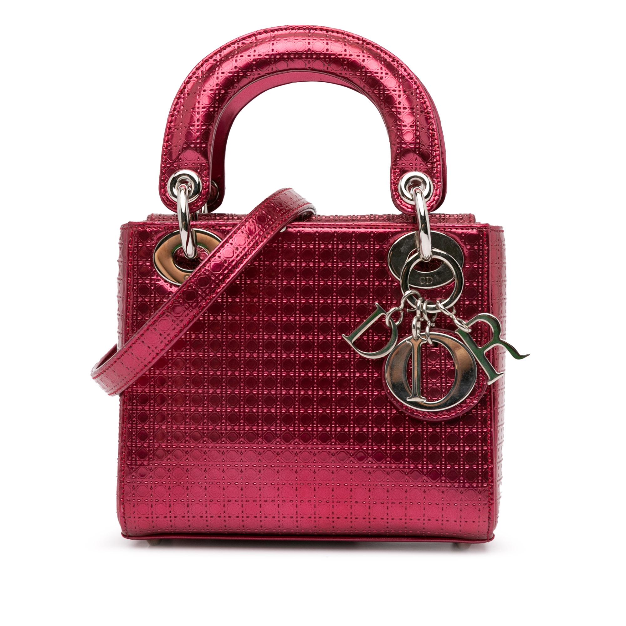 Mini Patent Microcannage Lady Dior