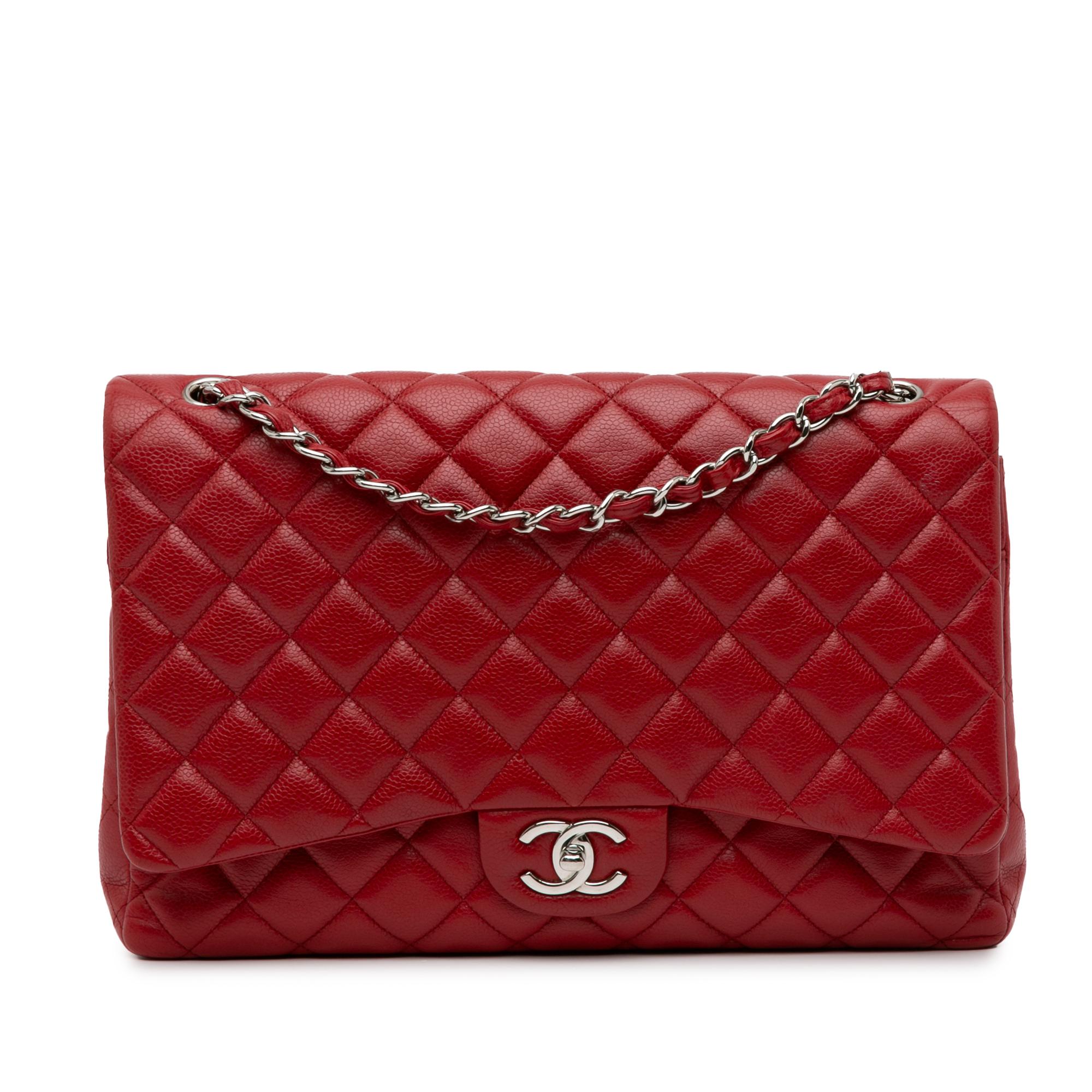 Maxi Classic Caviar Double Flap