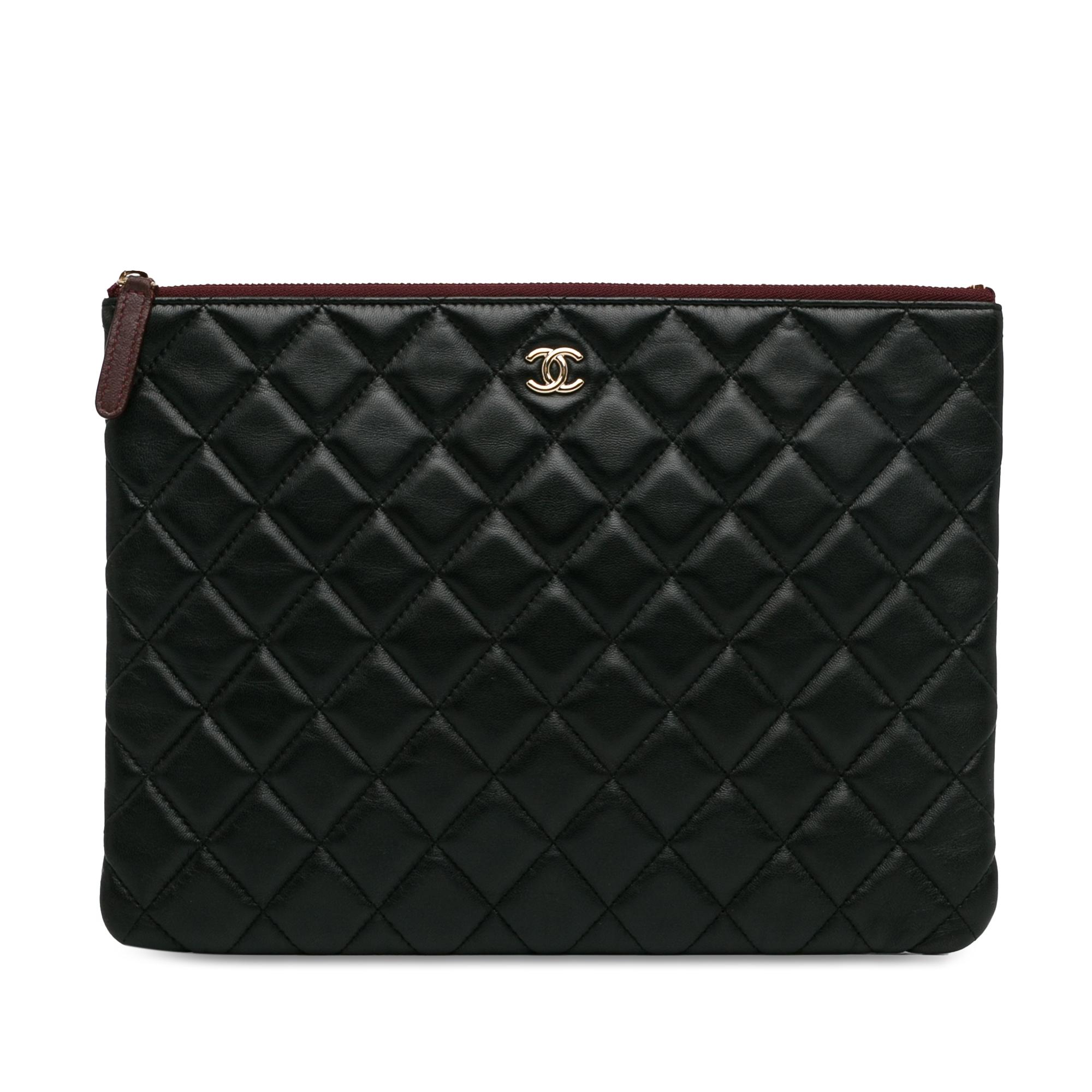 Medium Quilted Lambskin O Case Clutch