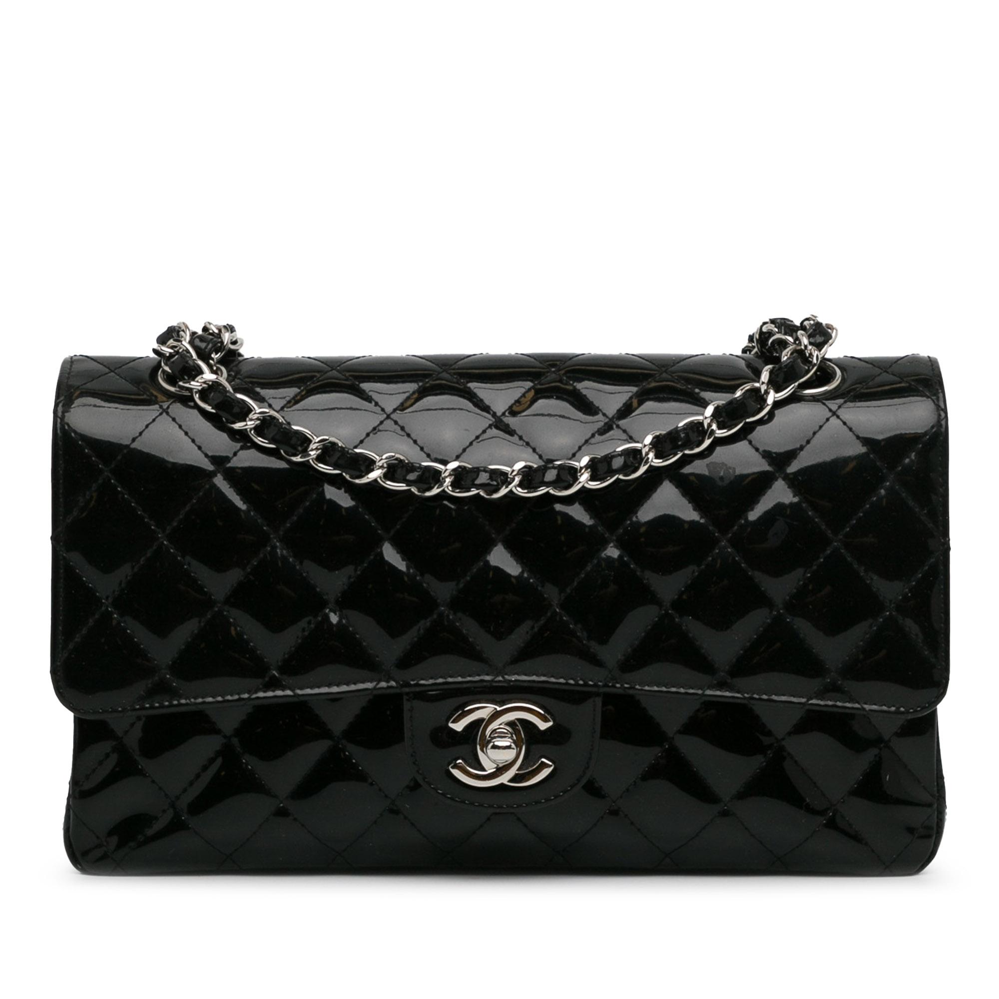 Medium Classic Patent Double Flap