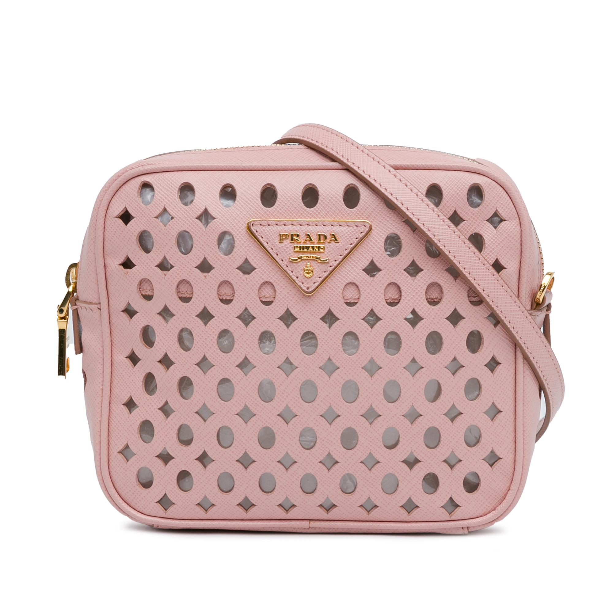 Perforated Saffiano Crossbody