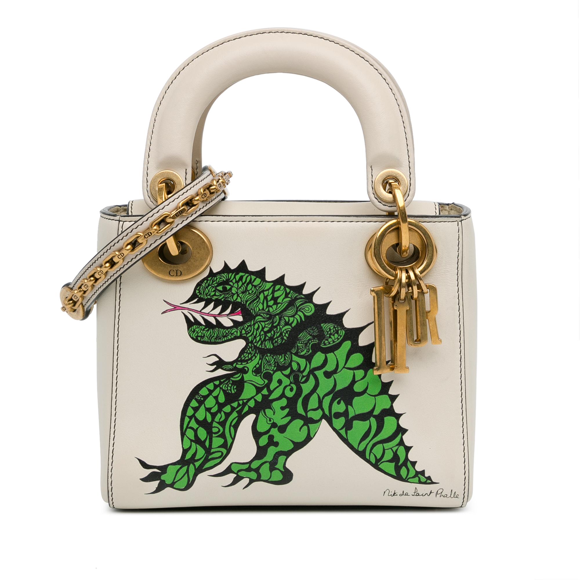 Limited Edition Niki De Saint Phalle Mini Calfskin Dragon Lady Dior