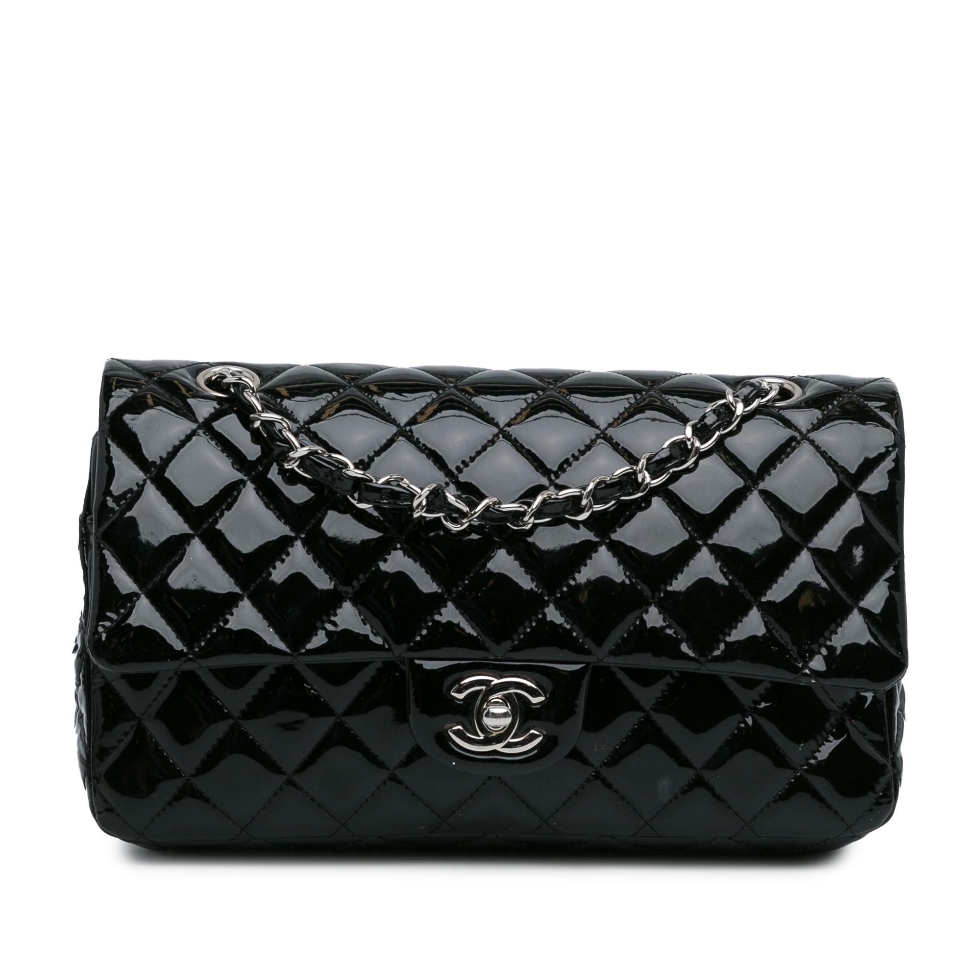 Medium Classic Patent Double Flap