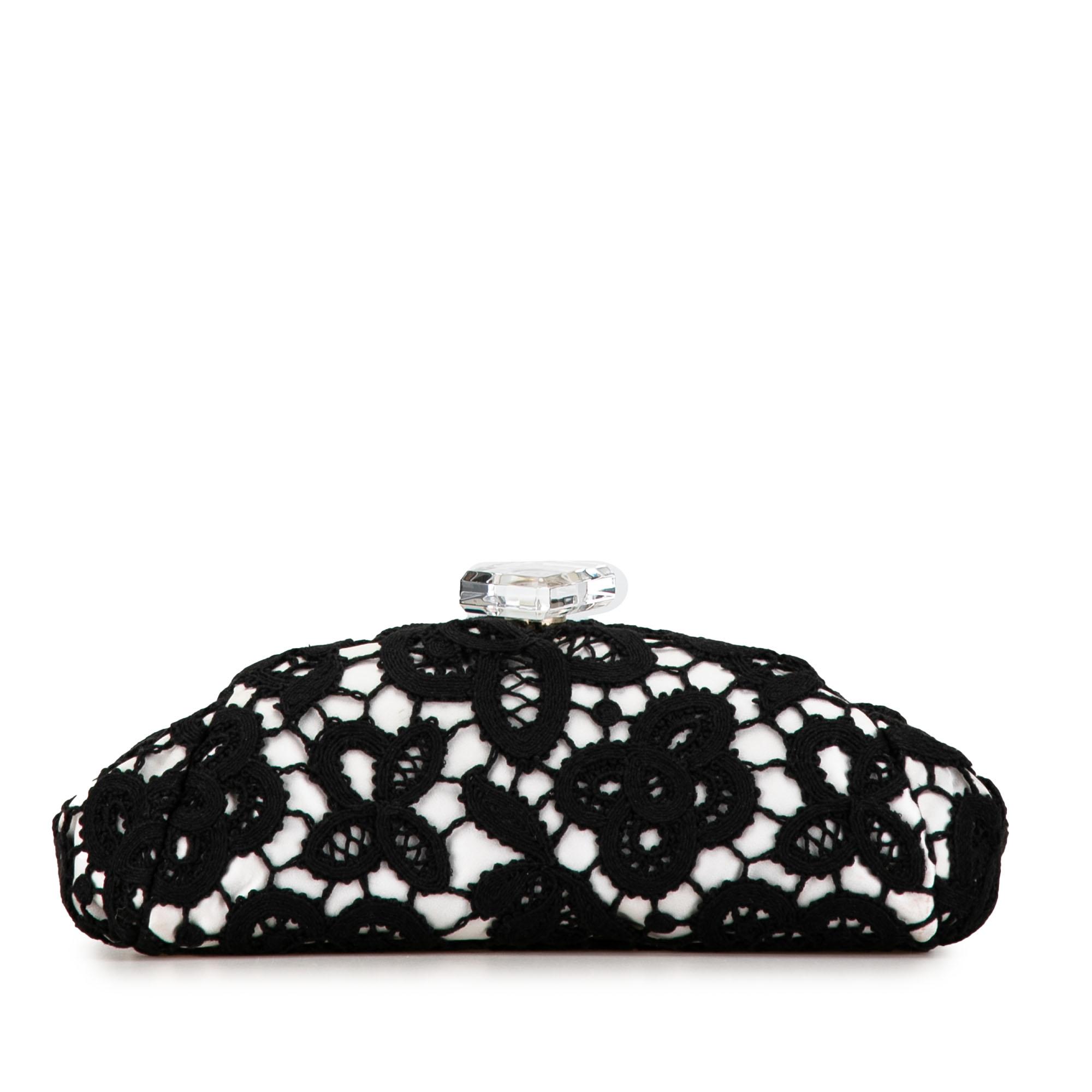 Lace Timeless Perfume Bottle Top Clutch