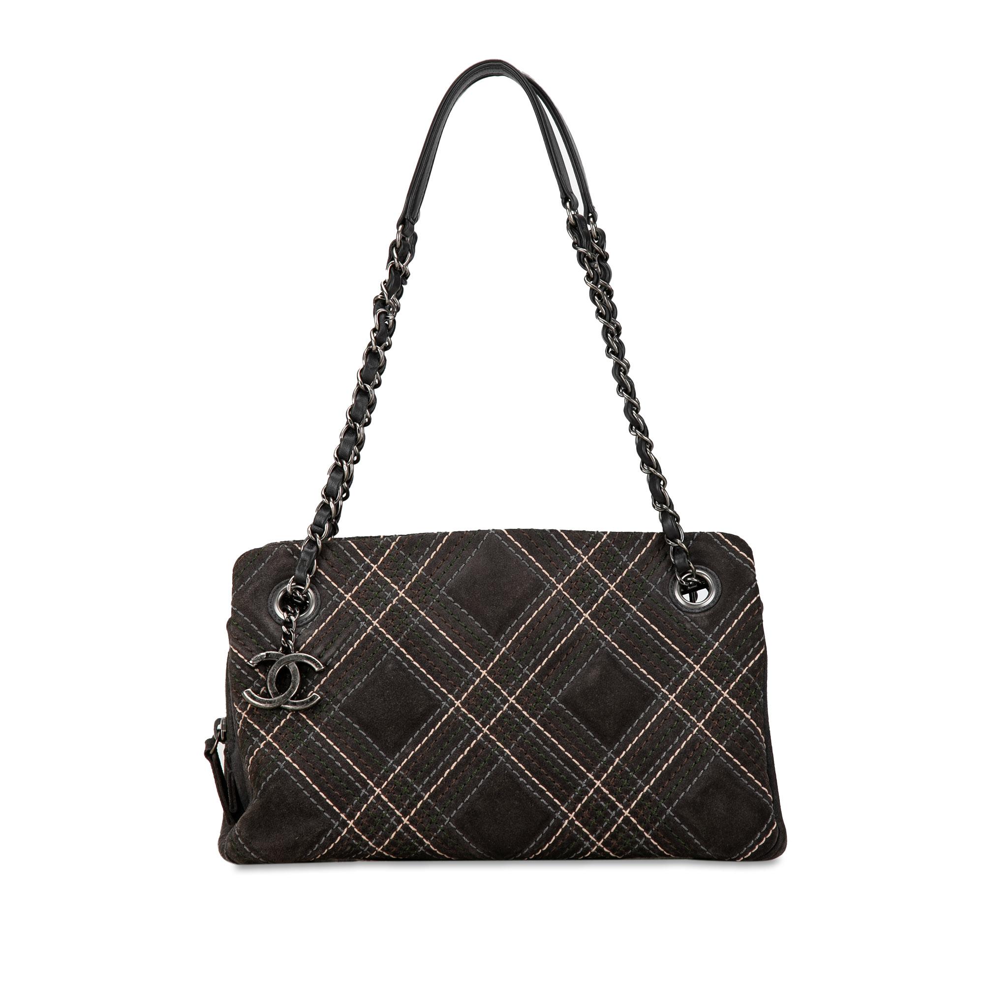 Suede Paris-Edinburgh Saltire Shoulder Bag