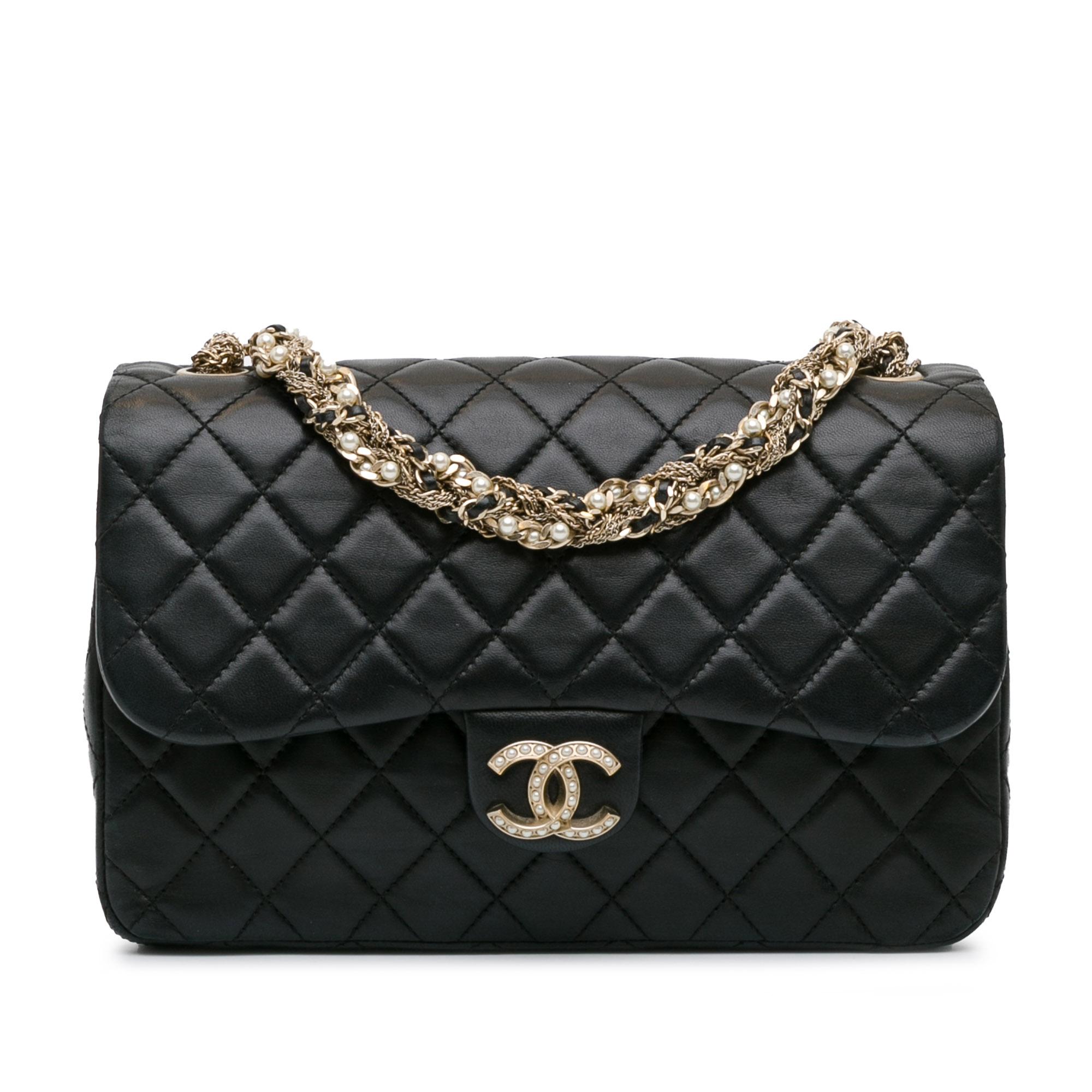 CC Quilted Lambskin Westminster Pearl Flap