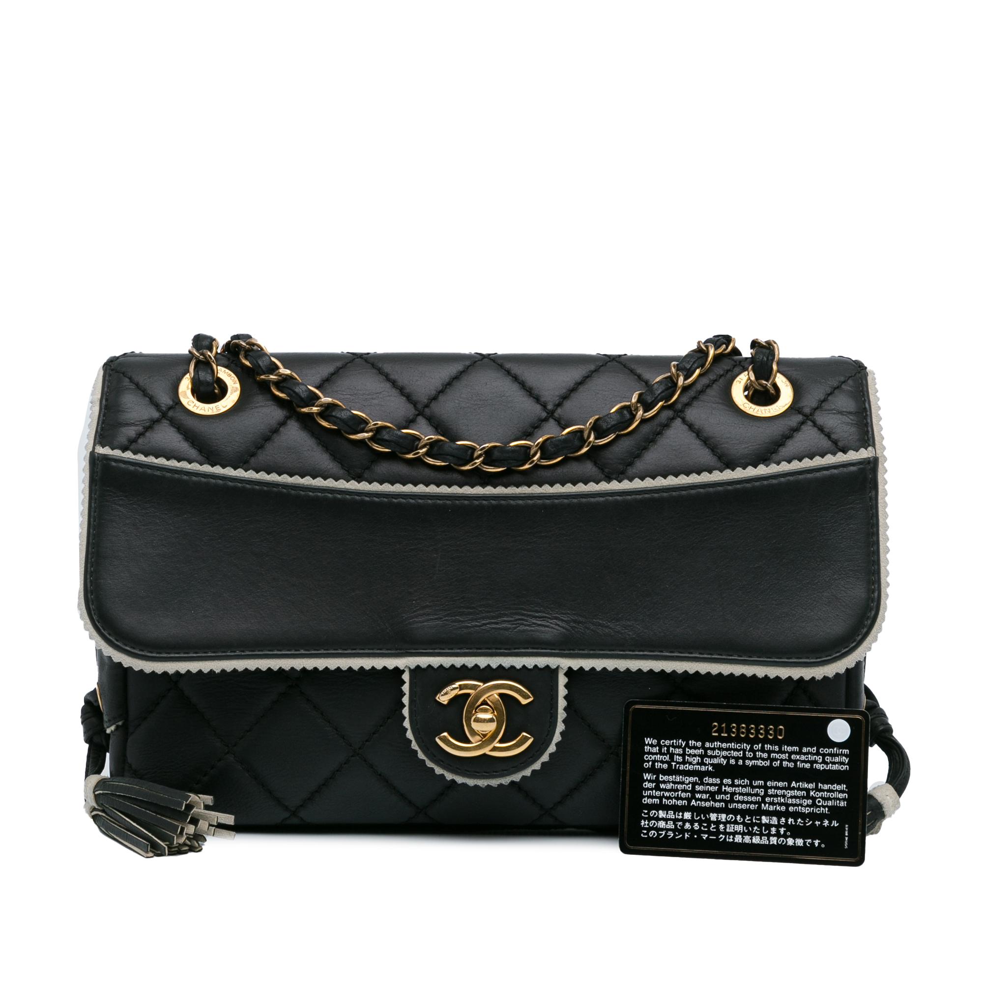 cc-quilted-lambskin-tassel-and-border-embellished-flap-bag