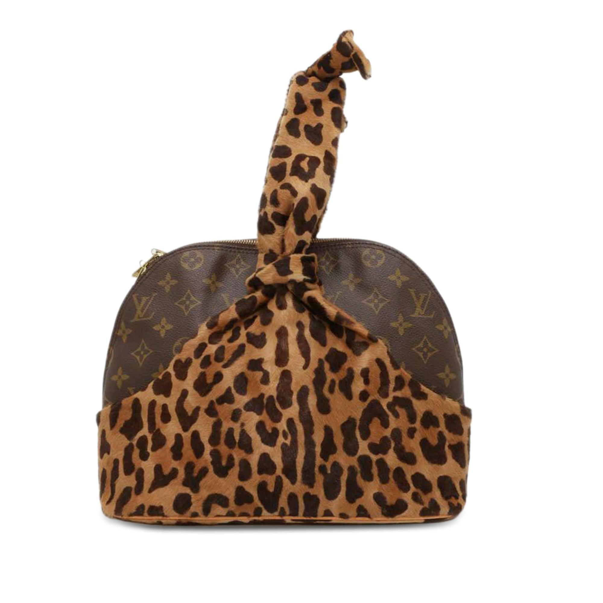 Azzedine Alaia Monogram Leopard Alma