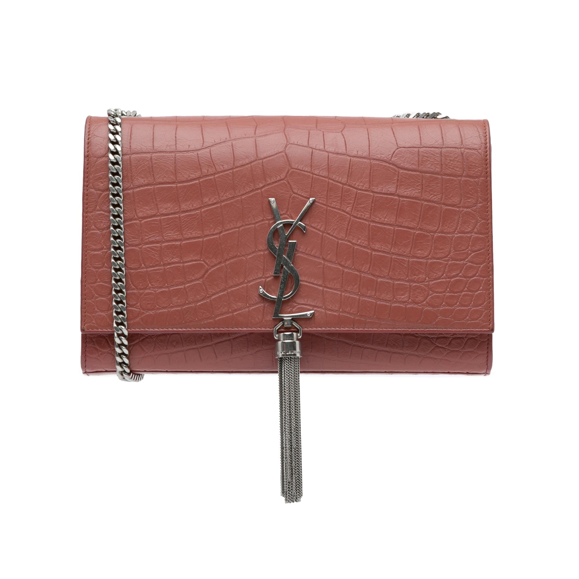 Medium Embossed Kate Tassel Crossbody