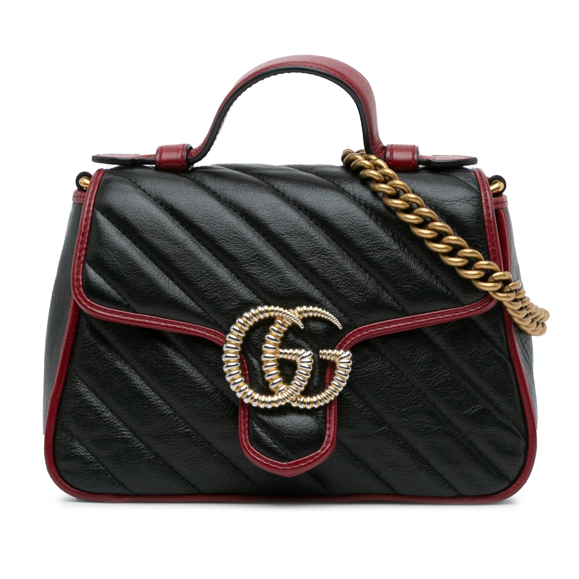 Mini GG Marmont Torchon Top Handle Bag