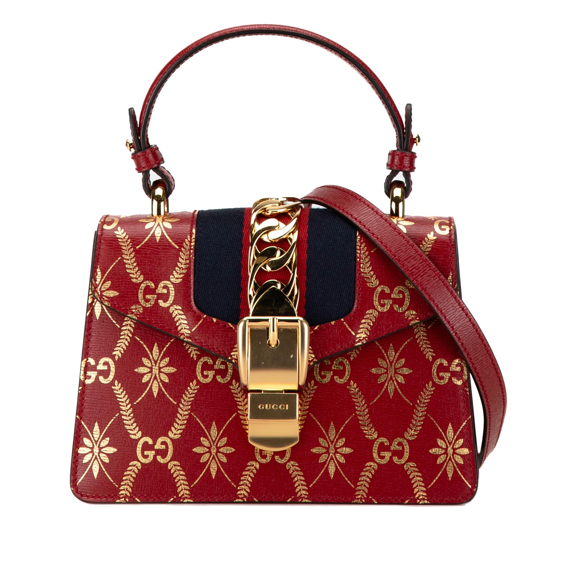 Mini Printed Calfskin Sylvie Satchel