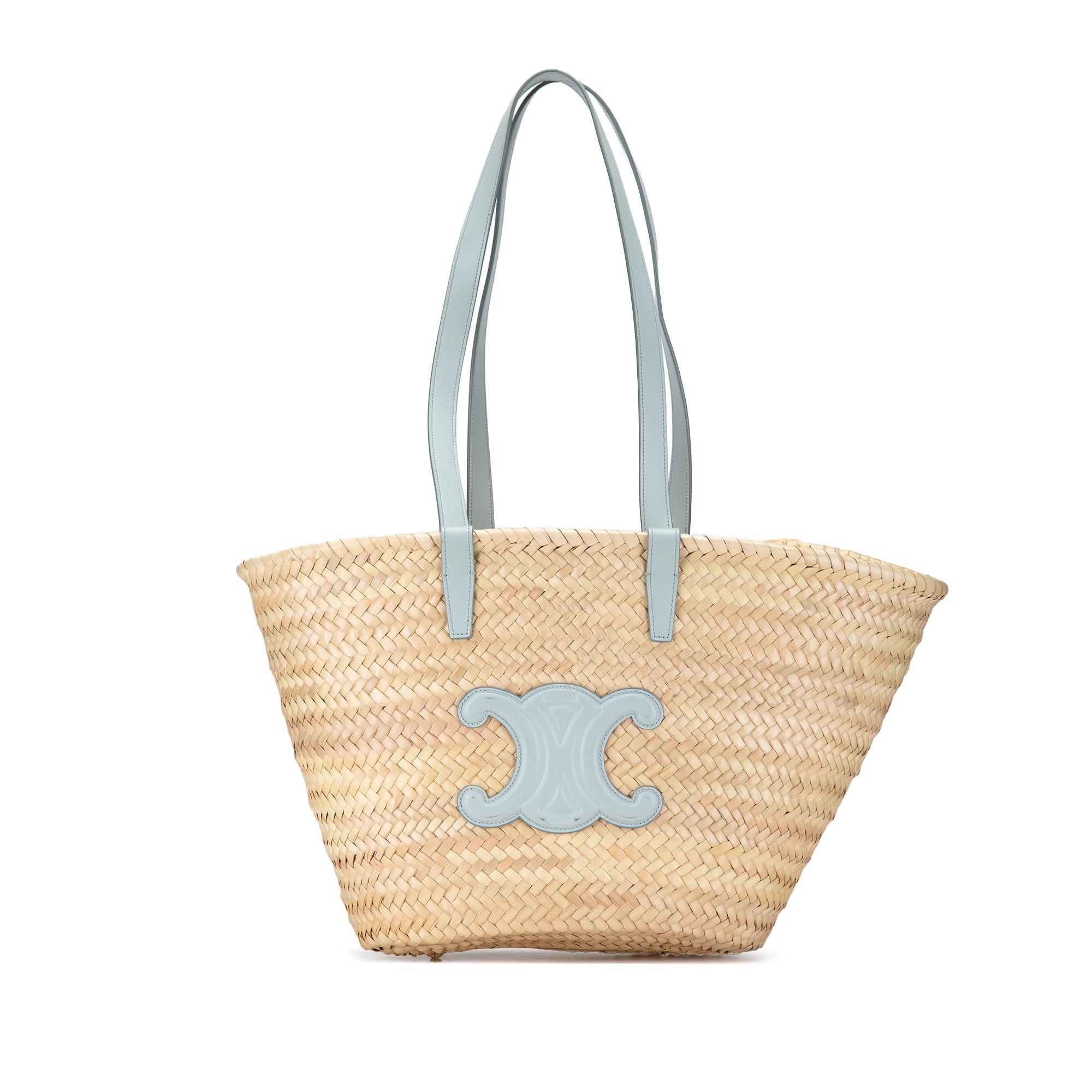 Triomphe Raffia Panier Tote