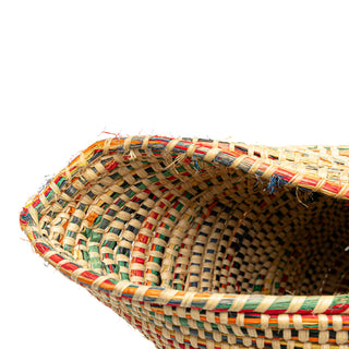Vitello Trimmed Raffia Paglia Basket Bag