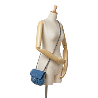 Mini CC Chain Around Lambskin Flap