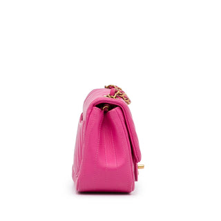 Mini Square Classic Chevron Lambskin Flap