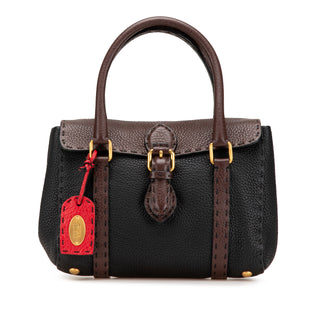 Mini Bicolor Leather Selleria Linda