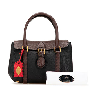Mini Bicolor Leather Selleria Linda