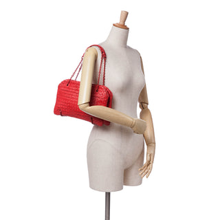 Nappa Intrecciato Duo Shoulder Bag