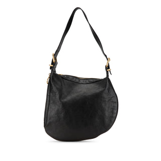 Leather Oyster Shoulder Bag