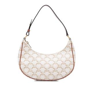 Triomphe Coated Canvas Ava Shoulder Bag
