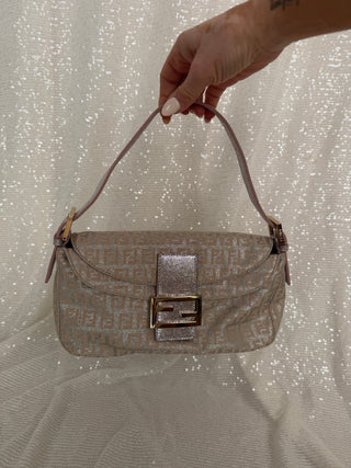 Vintage Fendi Metallic Shimmer Baguette Bag