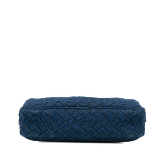 Small Denim Intreccio Camera Bag