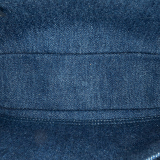 Small Denim Intreccio Camera Bag