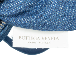 Small Denim Intreccio Camera Bag