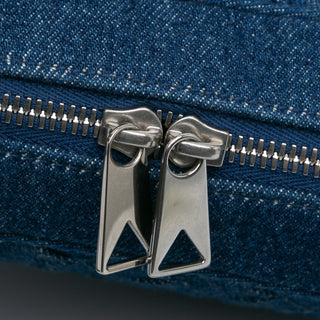 Small Denim Intreccio Camera Bag