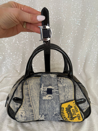 Dior Denim Saddle Bowler Bag